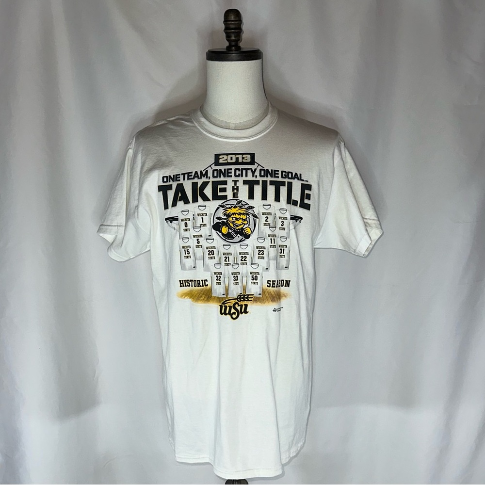 Wichita State Shockers Historic Season Take The Title Uniform Jerseys 2013 Sz Lg